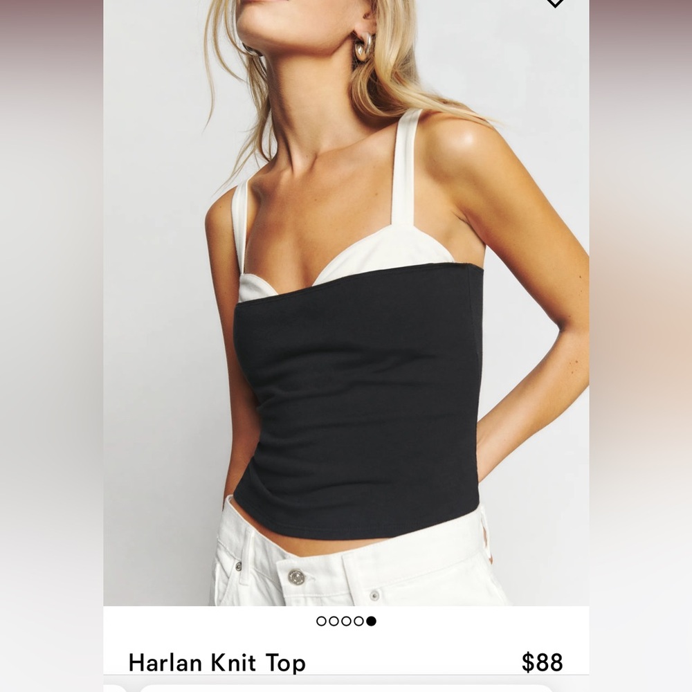 Reformation Harlan Knit top - never worn.
